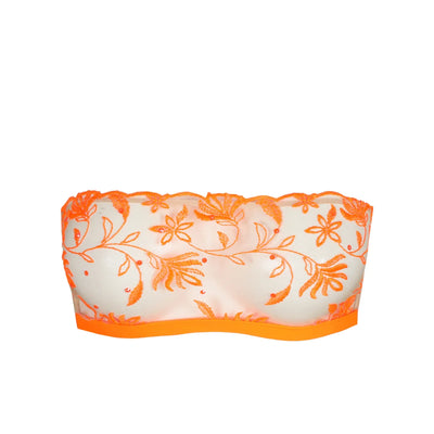 Sarda Shay Non padded strapless bra Orange Shock