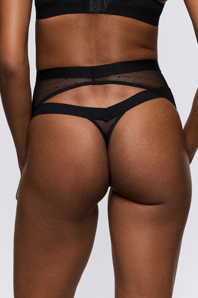 Sarda Rincon Thong Black