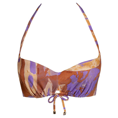 Sarda Swim Johanson Padded plunge Bikini Top Kalahari Sand