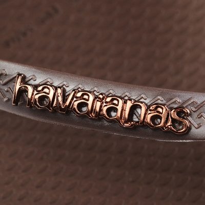 Havaianas Logo Metallic Dark Brown