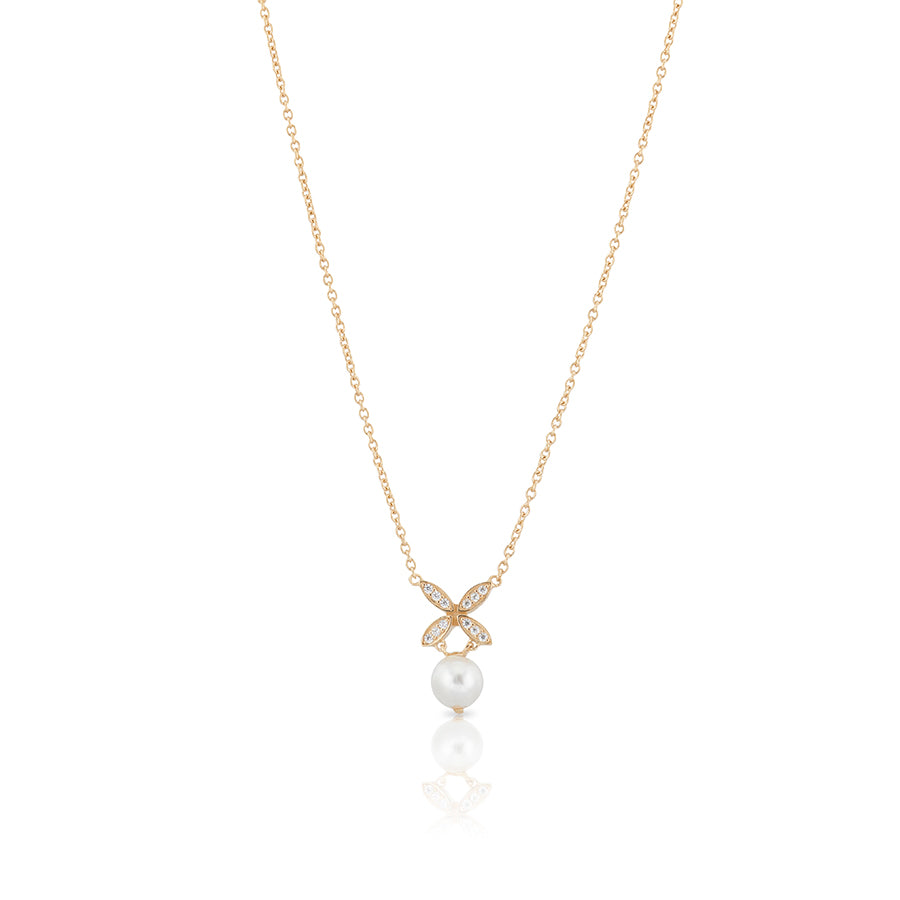 Carolina Gynning Ellipse mini pearl halsband