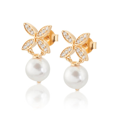 Carolina Gynning Ellipse mini pearl örhängen