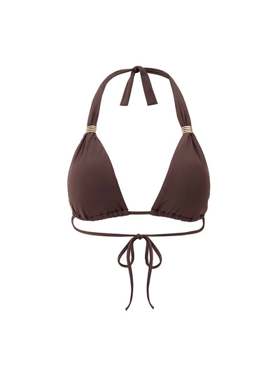 Melissa Odabash Grenada Bikini Top Brown