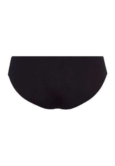 Hanro Invisible Cotton High Cut Brief Black