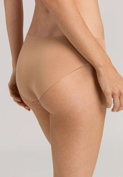 Hanro Invisible Cotton High Cut Brief Beige