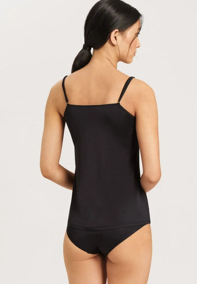 Hanro Satin Deluxe Spaghetti Camisole Black