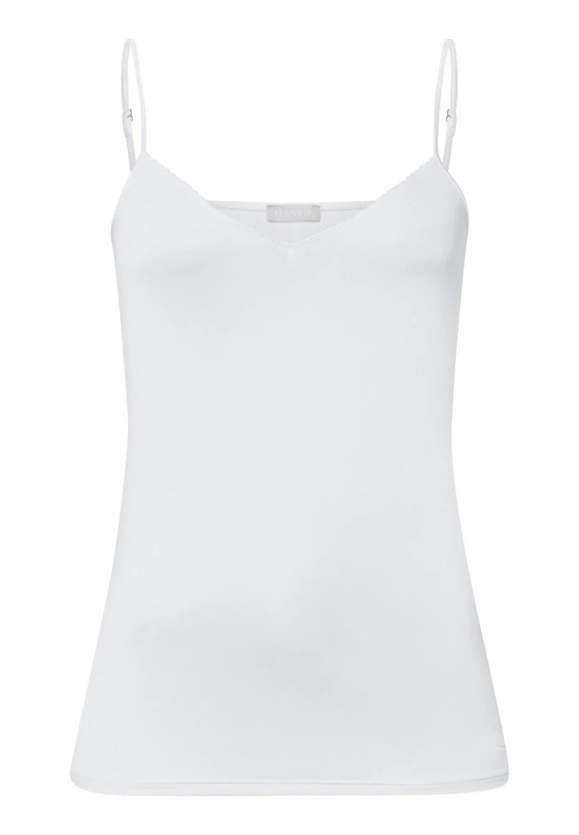 Hanro Satin Deluxe Spaghetti Camisole White