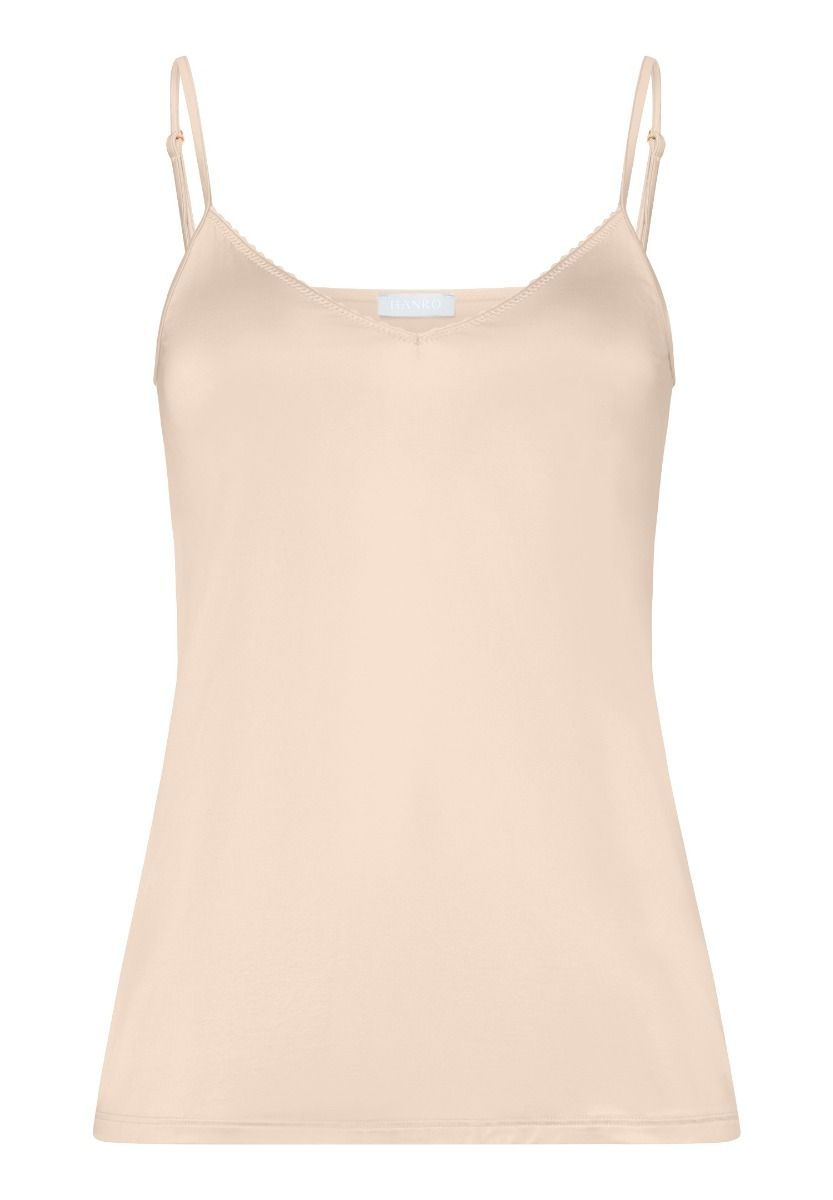 Hanro Satin Deluxe Spaghetti Camisole Natural