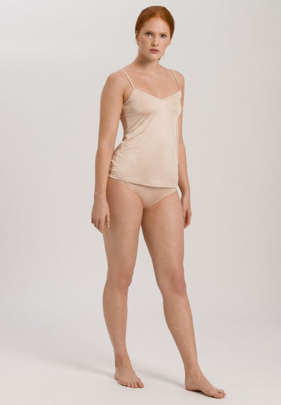 Hanro Satin Deluxe Spaghetti Camisole Natural