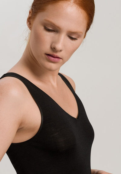 Hanro Woolen Silk Tank Top Black