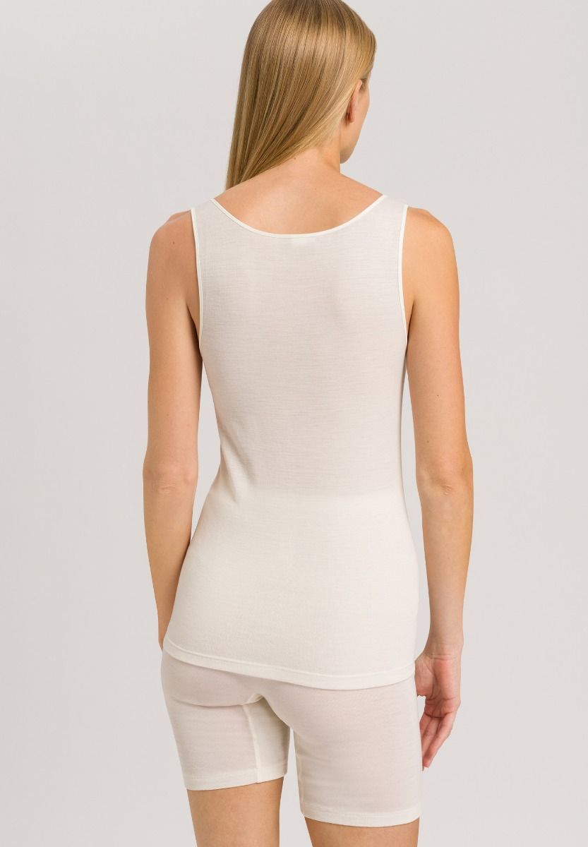 Hanro Woolen Silk Tank Top Cygne