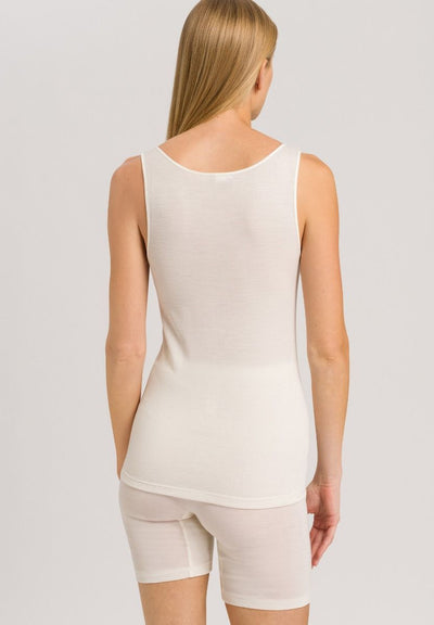 Hanro Woolen Silk Tank Top Cygne