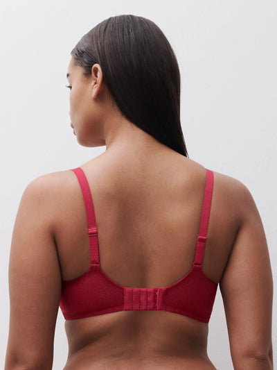 Chantelle Fleurs Half-Cup Balcony Bra Pomme d'Amour