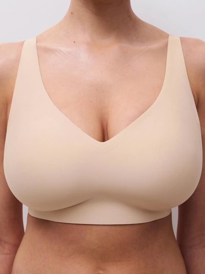 Chantelle Softstretch Power Plunge Wirefreebra Golden Beige