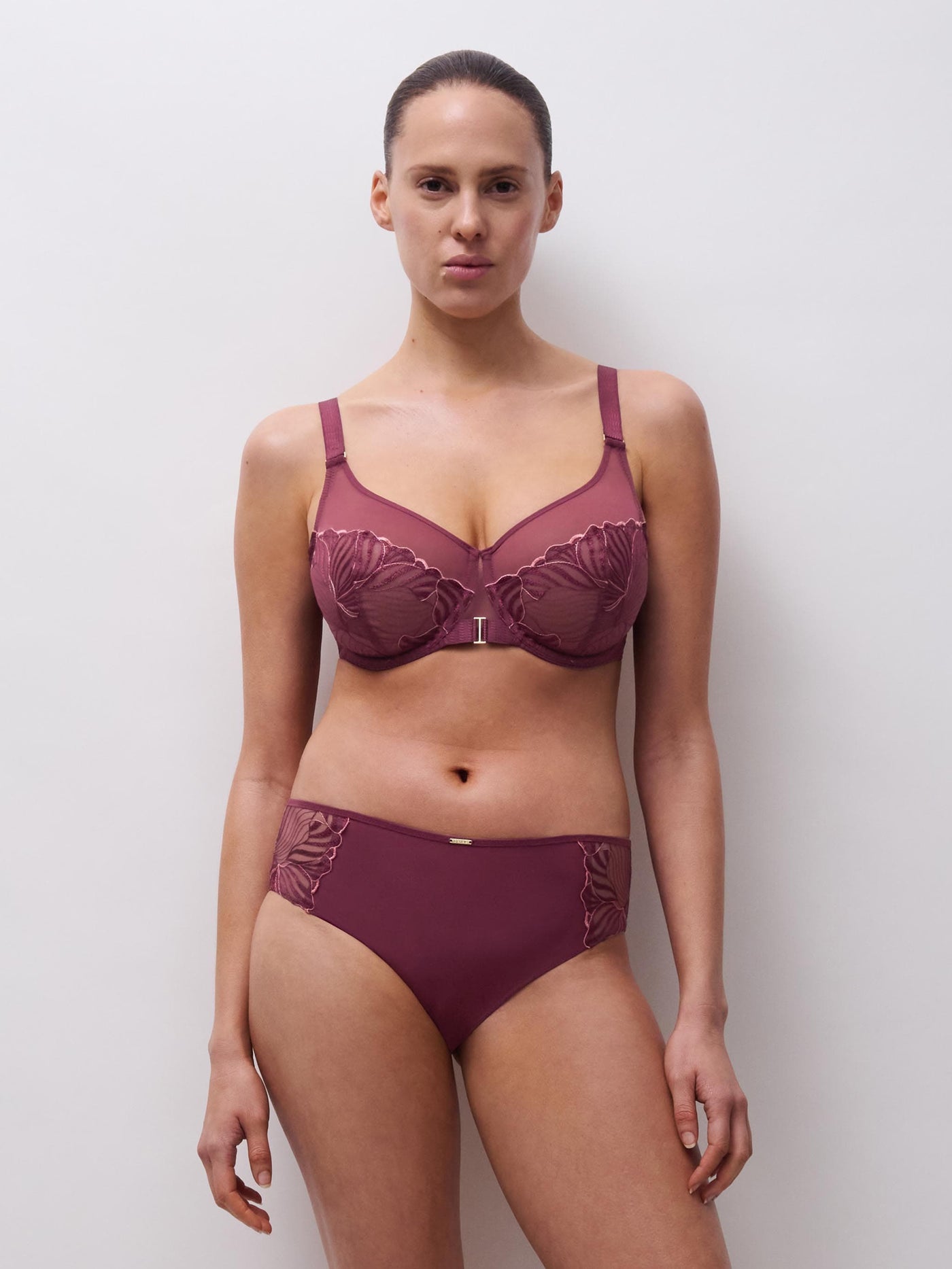 Chantelle Legend Very covering underwired bra Sienna/Guava