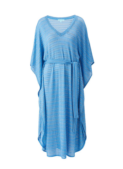 Melissa Odabash June Kaftan Zigzag Ocean