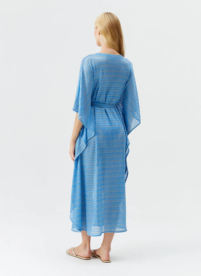 Melissa Odabash June Kaftan Zigzag Ocean