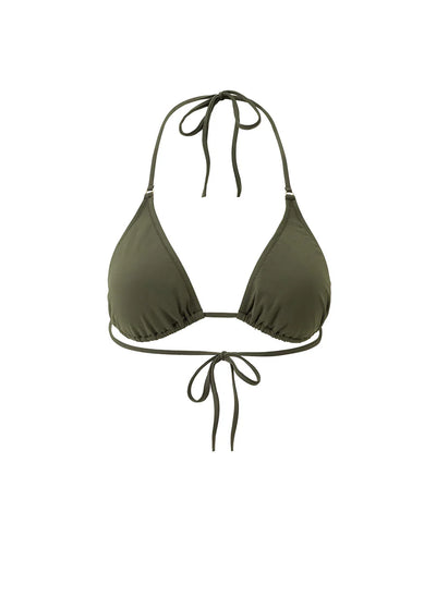 Melissa Odabash Malibu Bikini Top Olive