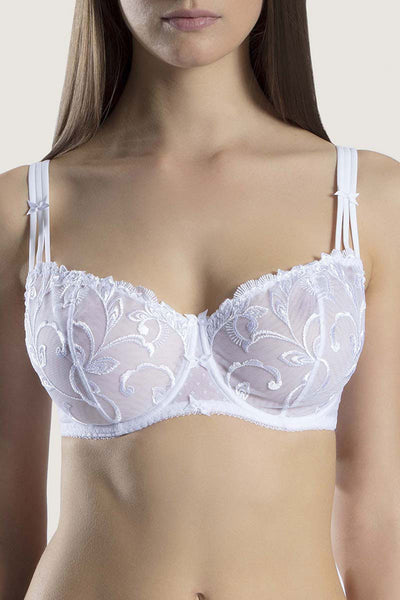 Aubade Au Bal de Fleur Balcony bra Blanc