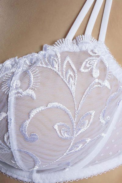 Aubade Au Bal de Fleur Balcony bra Blanc