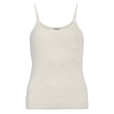 Lady Avenue Silk Jersey Camisole Off-white