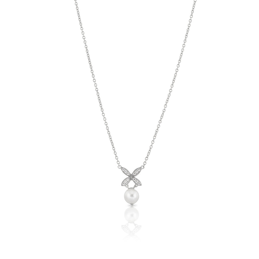 Carolina Gynning Ellipse mini pearl halsband