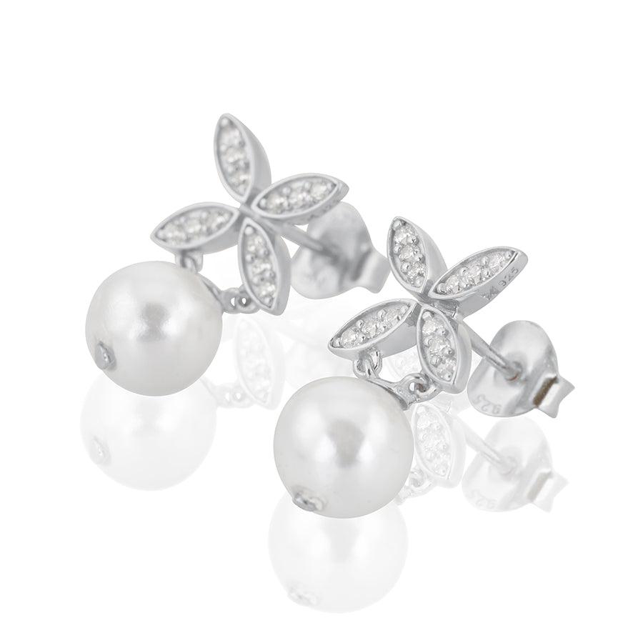 Carolina Gynning Ellipse mini pearl örhängen