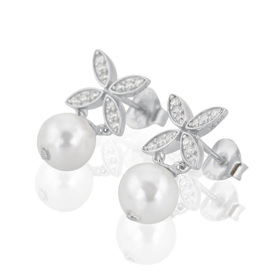 Carolina Gynning Ellipse mini pearl örhängen