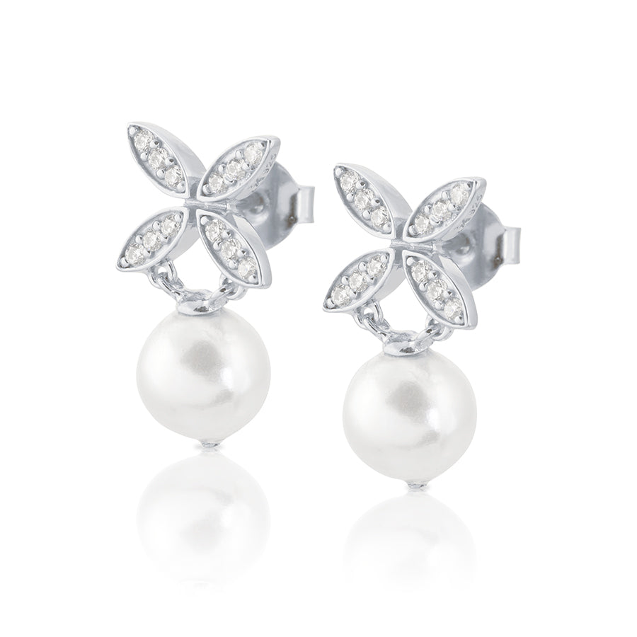 Carolina Gynning Ellipse mini pearl örhängen
