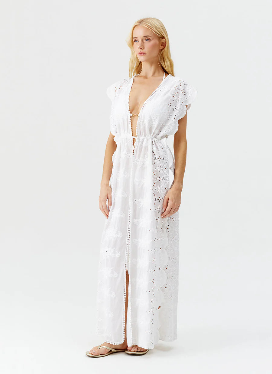Melissa Odabash Talitha White Kaftan
