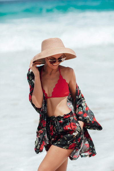 Kaanda Beach Life Black Rose Hedda Kimono