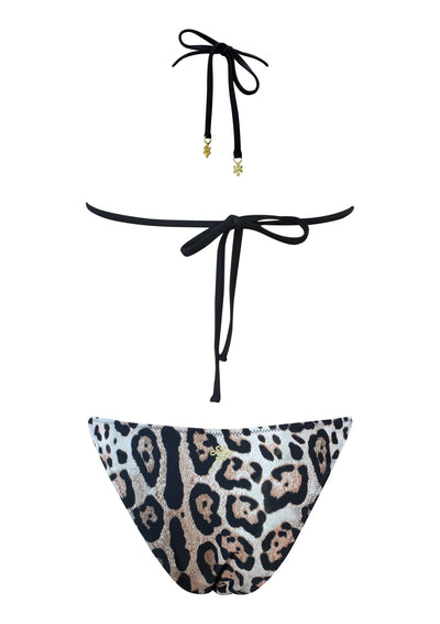 Kaanda Beach life Cheetah padded triangle bikini