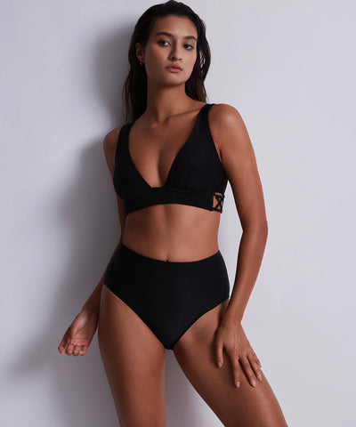 Aubade Summer Glow Triangle bikini top Black sand