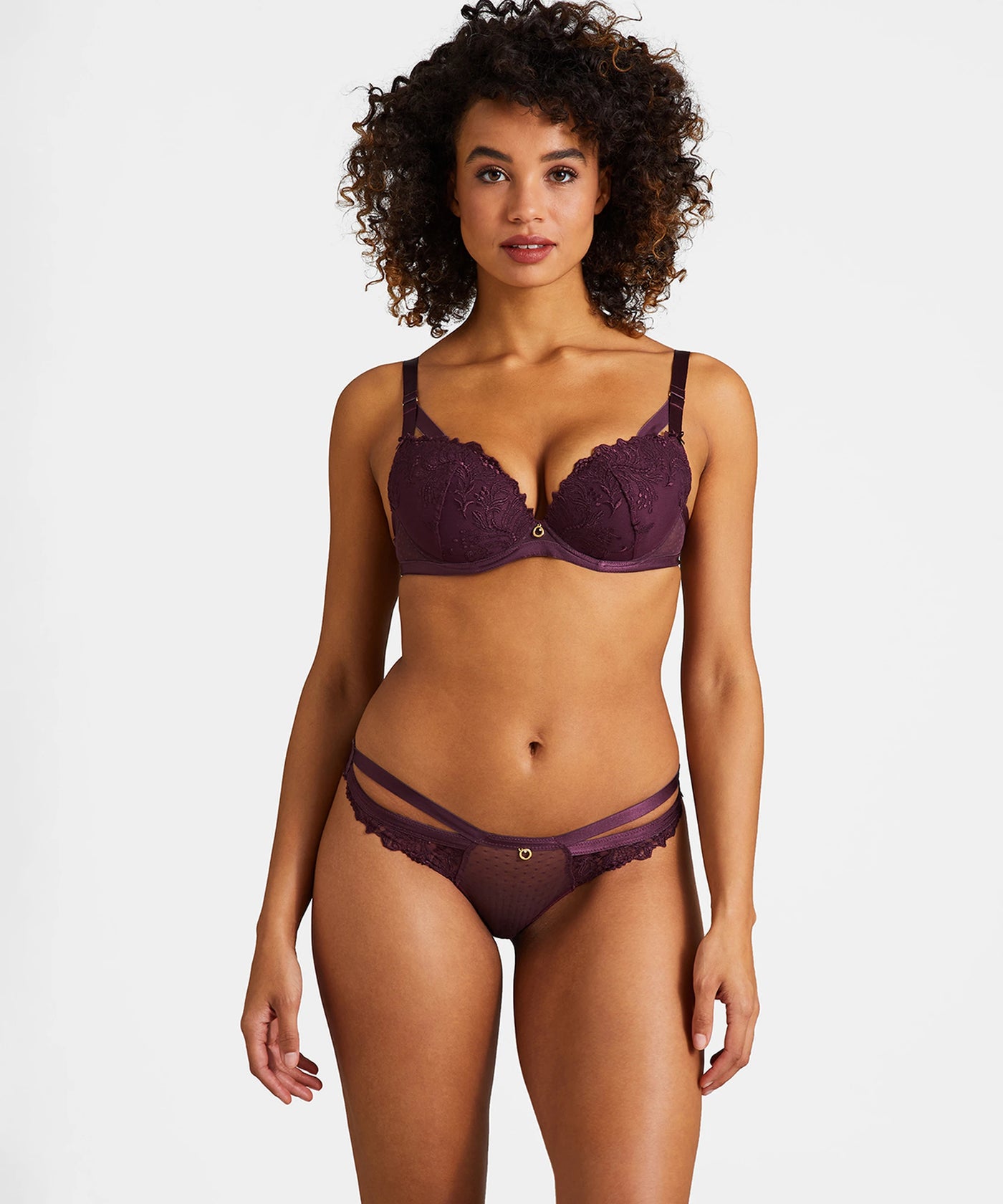Aubade Femme Passion Moulded Push-up bra Wineberry