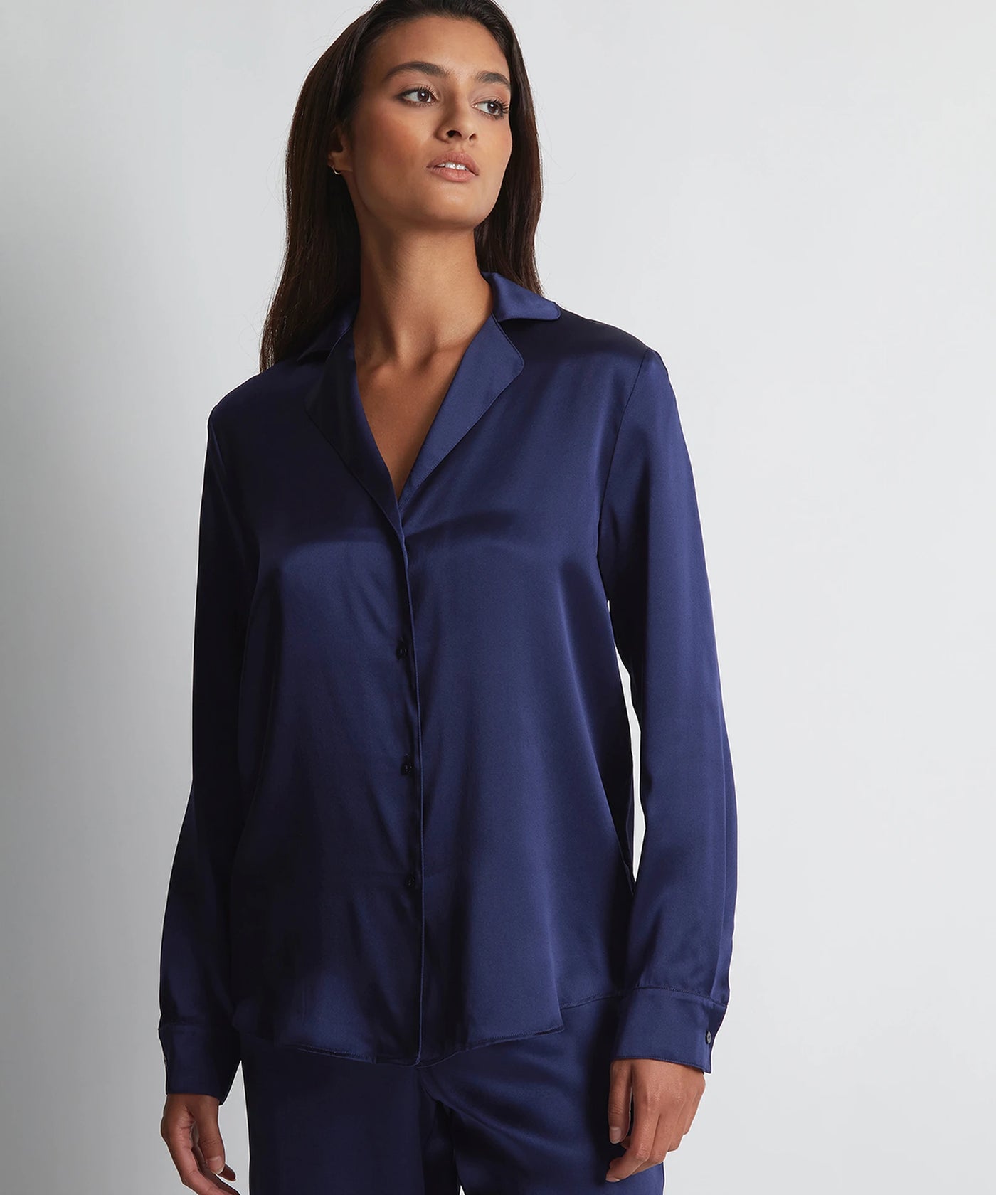 Aubade Silk Blouse Marine