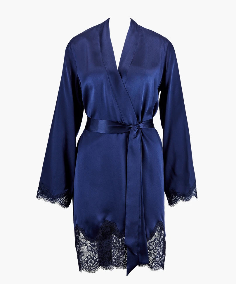 Aubade Silk Kimono Marine