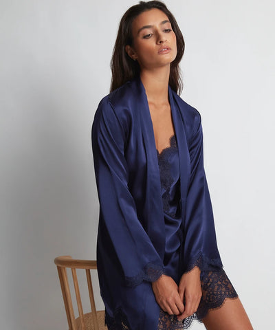Aubade Silk Kimono Marine
