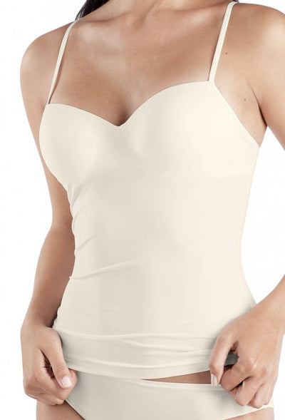 Hanro Allure padded bra camisole Off-white