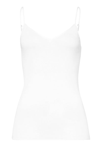 Hanro Cotton Seamless V-neck camisole White