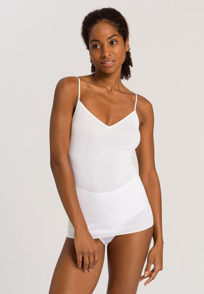 Hanro Cotton Seamless V-neck camisole White