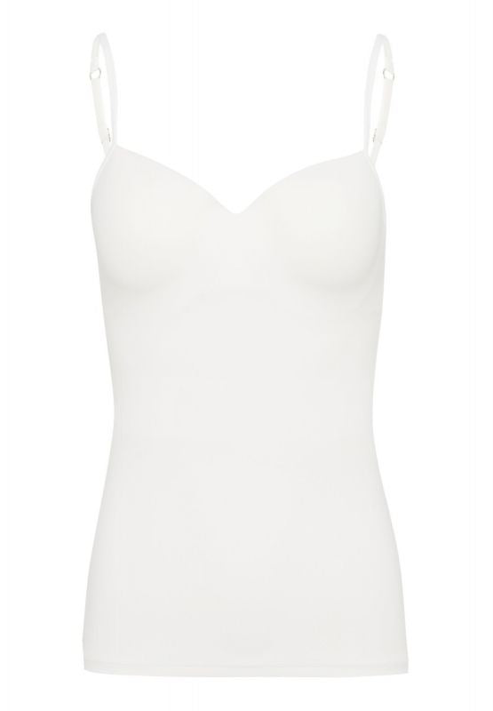 Hanro Allure padded bra camisole Off-white