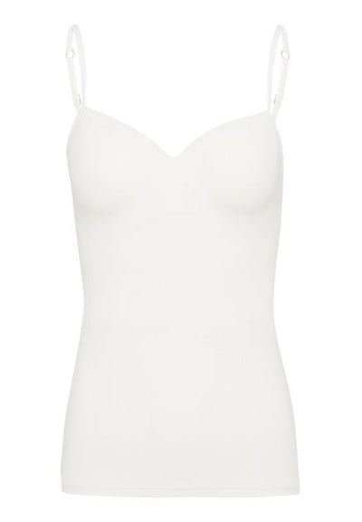 Hanro Allure padded bra camisole Off-white