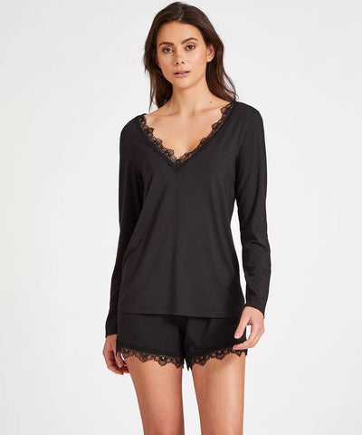 Aubade Sweet bliss long-sleeved top Black