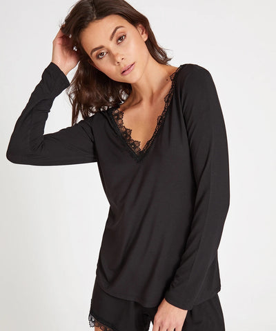 Aubade Sweet bliss long-sleeved top Black