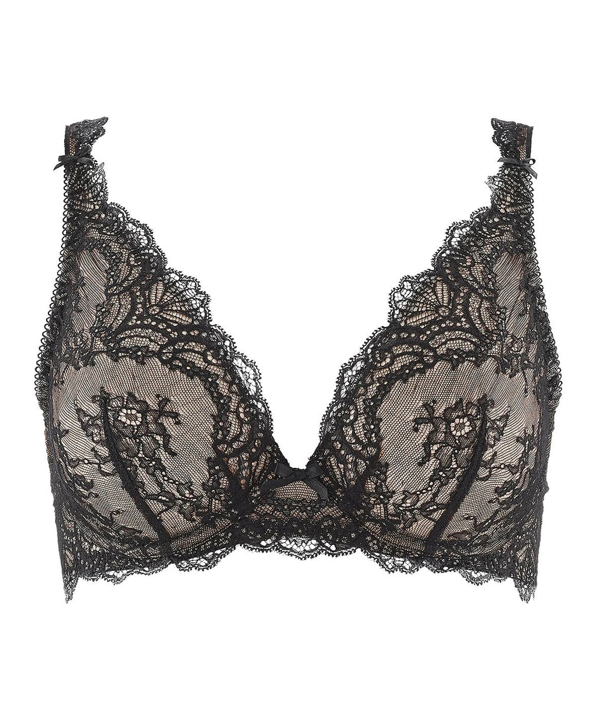 Aubade Danse Des Sens triangle plunge bra Noir