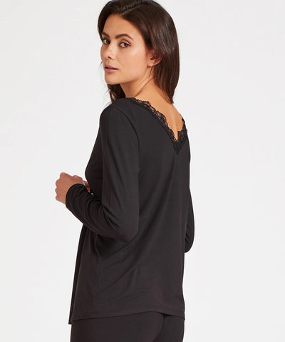 Aubade Sweet bliss long-sleeved top Black