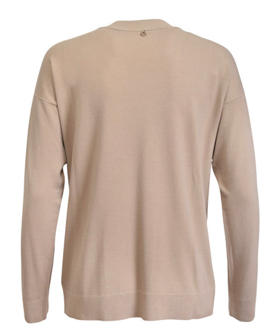Verdissima lounge v-ringad tröja Beige