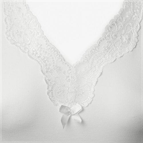 Pearl Design Stockholm Elegance nattlinne med kort ärm Off-white